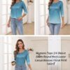 4.Zeagoo Women’s 34 Sleeve Tunic Tops, Casual Round Neck Blouse for Work & Business Casual