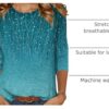 5.Zeagoo Women’s 34 Sleeve Tunic Tops, Casual Round Neck Blouse for Work & Business Casual
